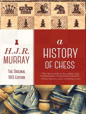 cover image of A History of Chess